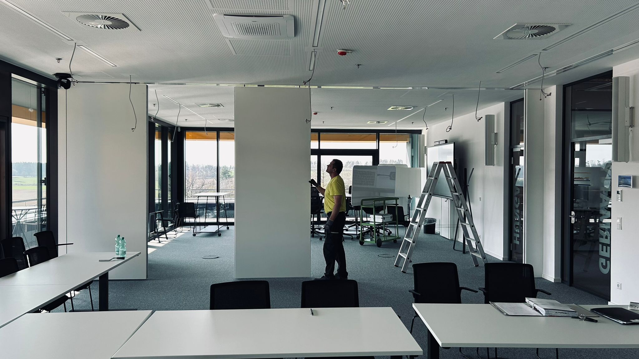 Wartung mobiler Trennwände